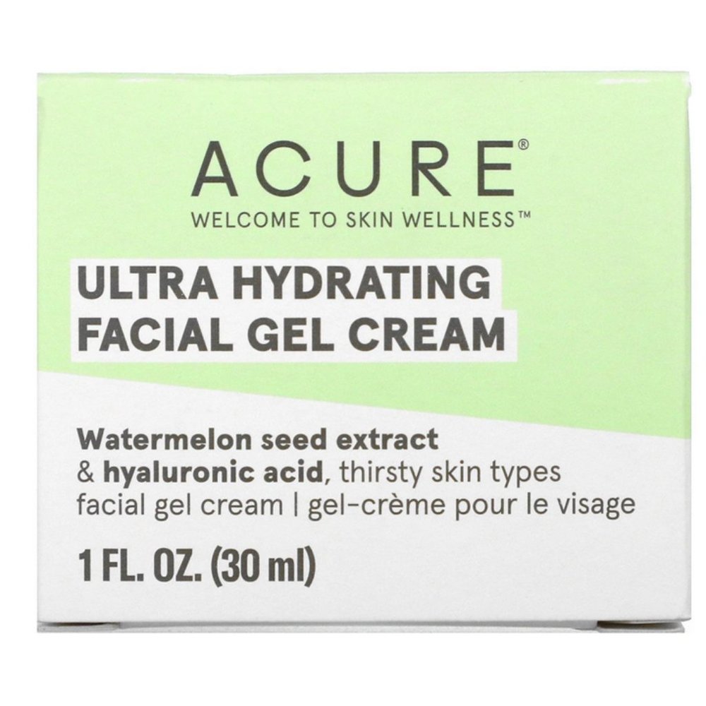 ACURE Ultra Hydrating Vegan Facial Gel cream 1oz